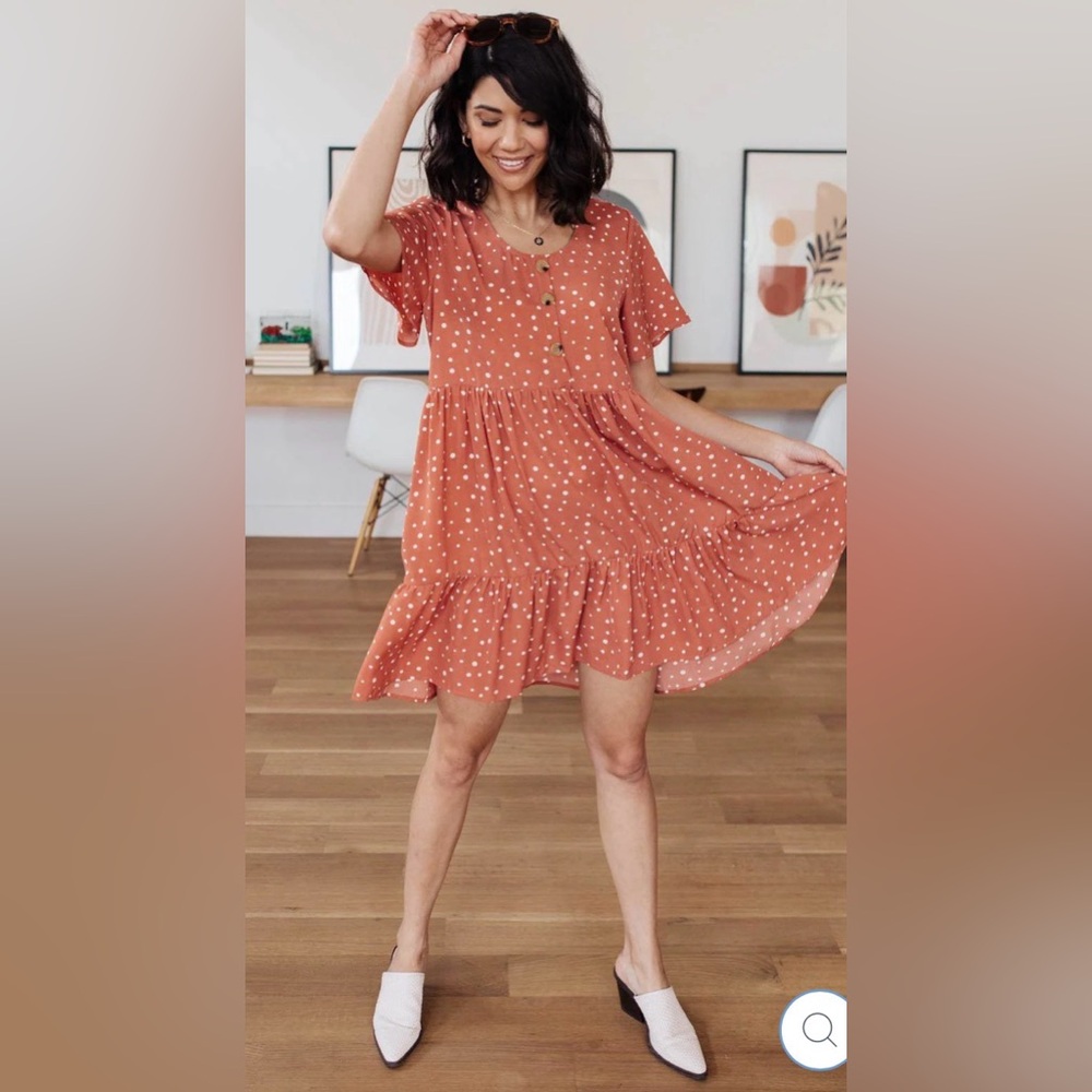 Hayden Los Angeles NEW polka dot dress size small